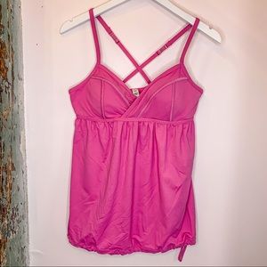 SOLD LULULEMON Size 10 Hot Pink Tank Top
